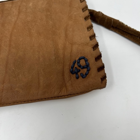 49 Square Miles Leather Clutch Wristlet Brown - Picture 3 of 5